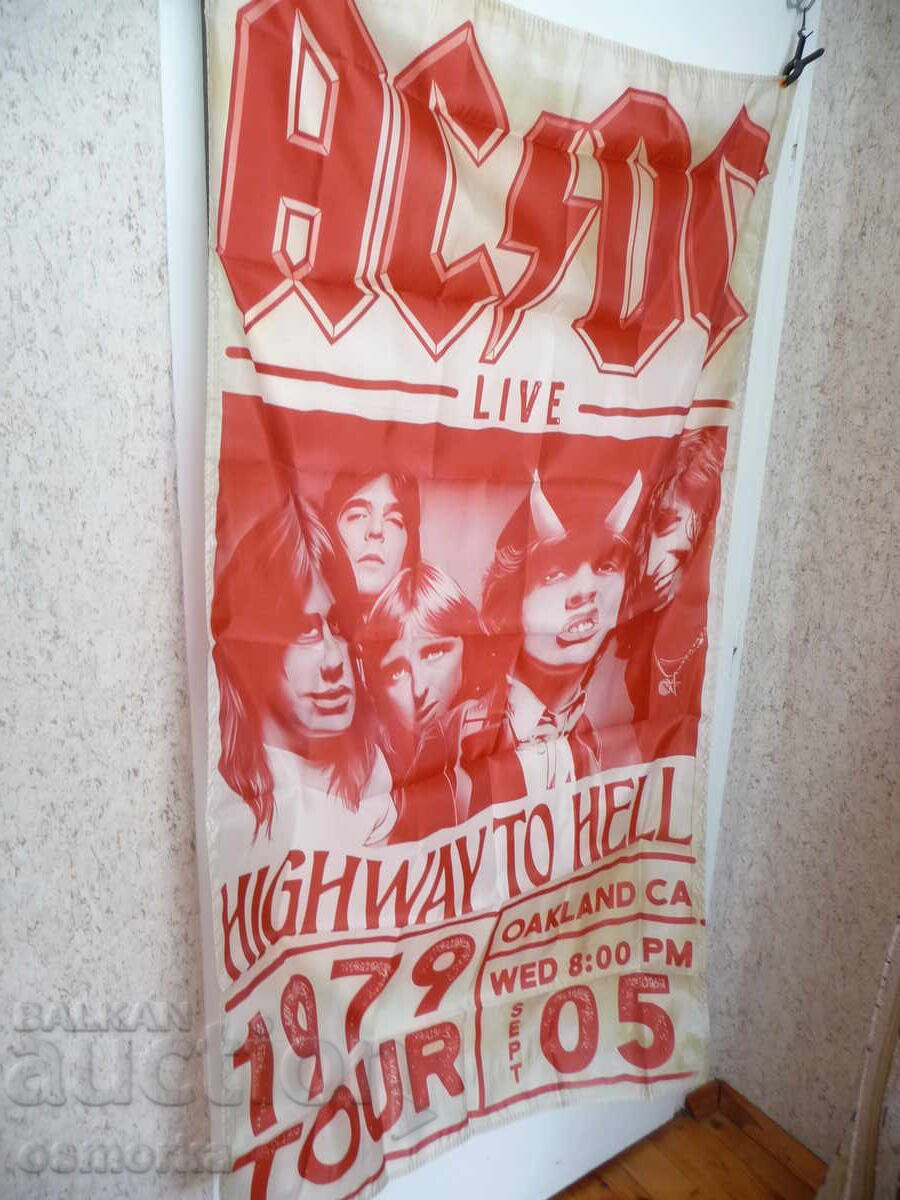 AC/DC Highway to Hell Live 1979 Tour Concert Flag with price 25.00 BGN | € 12.78 AC/DC Highway to Hell Live 1979 Tour Concert Flag with price 25.00 BGN | € 12.78