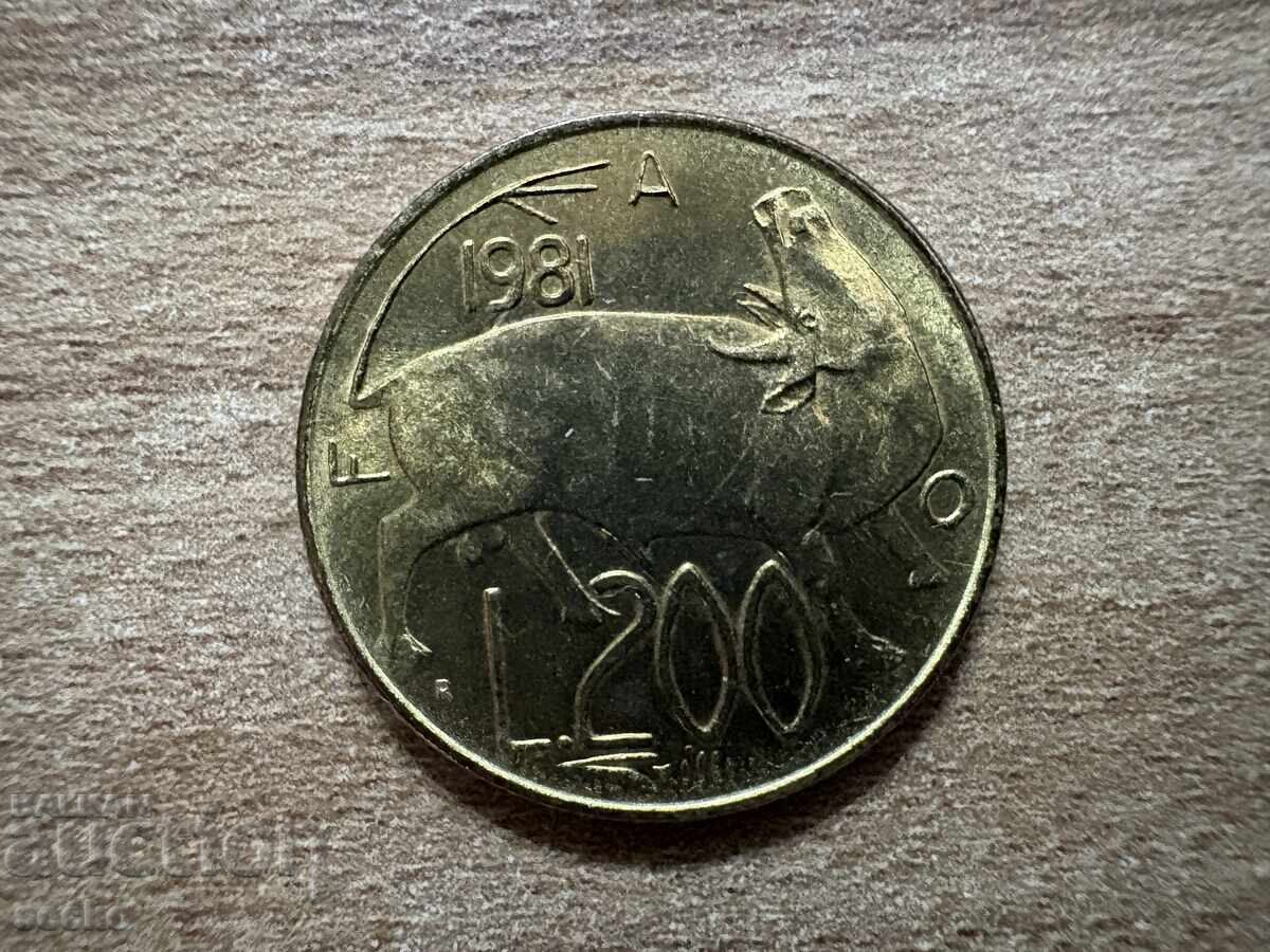 San Marino - 200 lire (1981) - Mir San Marino - 200 lire (1981) - Mir