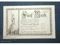 Germania, Germania, 5 mărci Lippe - Detmold, 1918, UNC