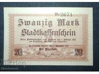 Germania, Germania, 20 mărci Fürstenwalde, 1918, UNC