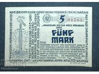 Germany 5 Mark Steinburg 1918, UNC-1