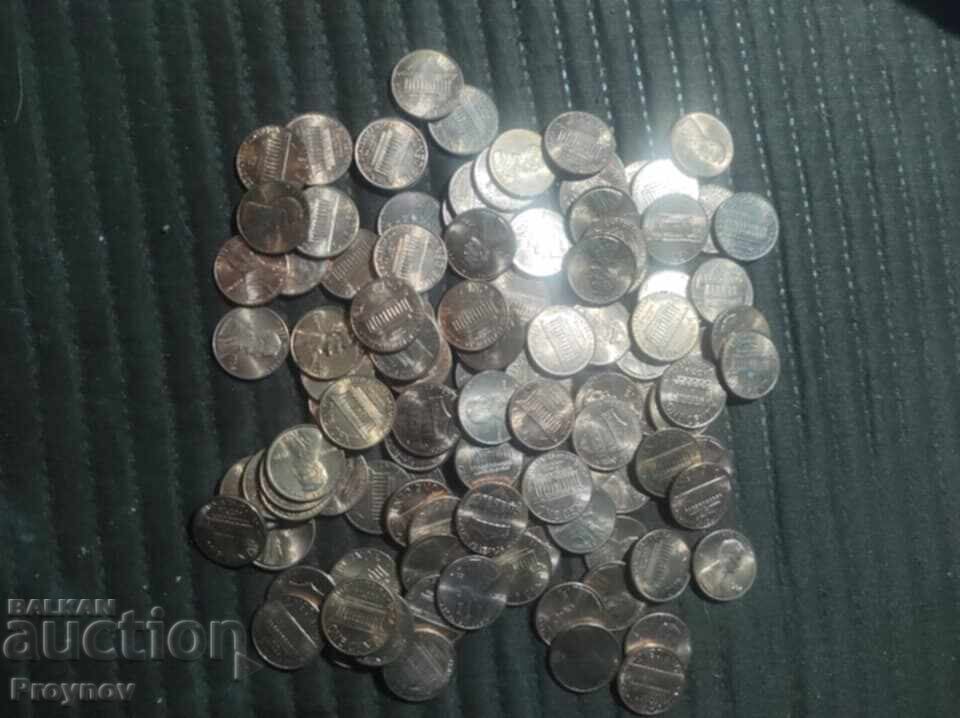 100 pcs. US 1-cent coins 50% off 100 pcs. US 1-cent coins 50% off