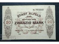 Germany, Germany, 20 Mark Alfeld, 1918, XF