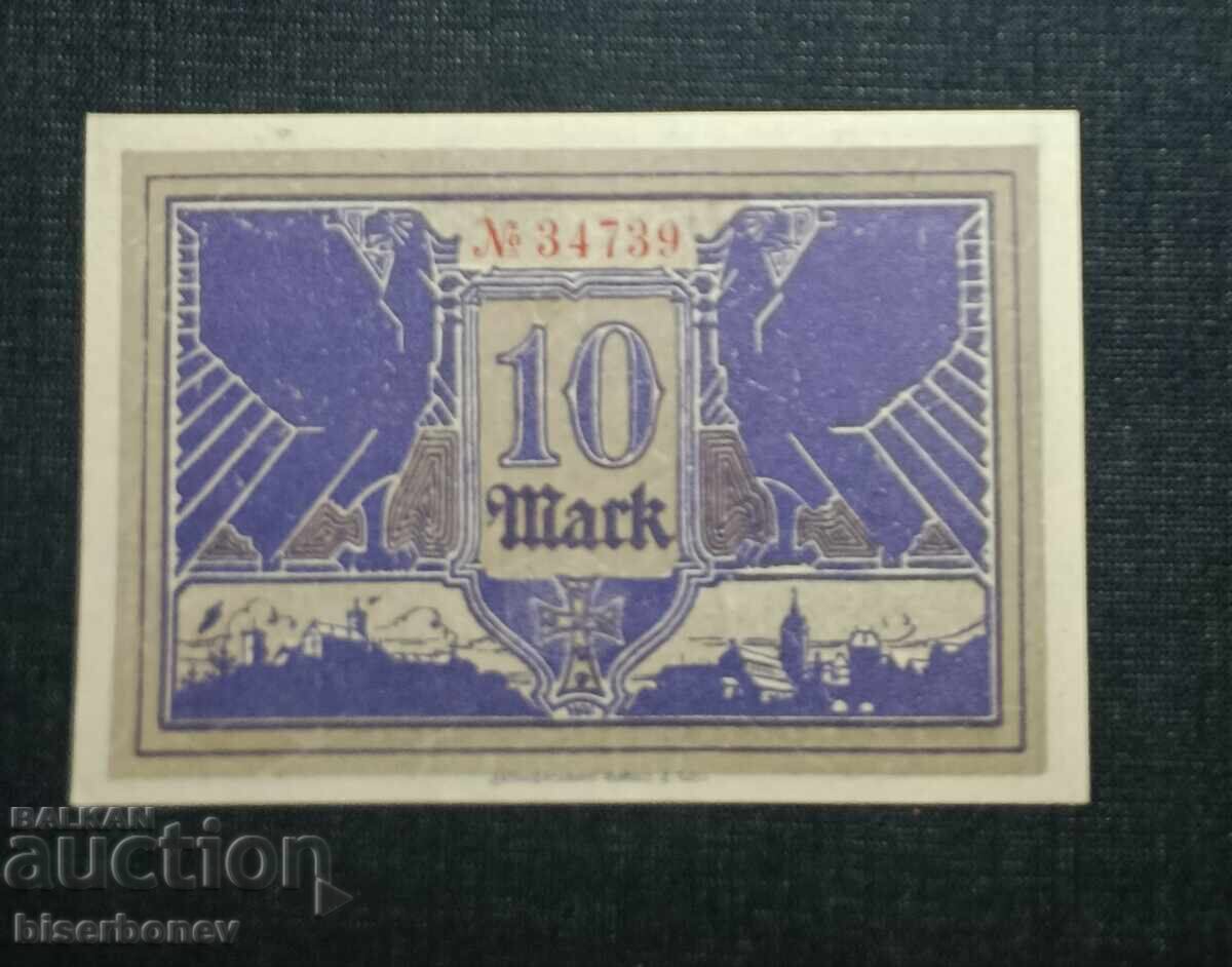 Germany, Germany, 10 Mark Eisenach, 1918, UNC with price 18.00 BGN | € 9.20 Germany, Germany, 10 Mark Eisenach, 1918, UNC with price 18.00 BGN | € 9.20