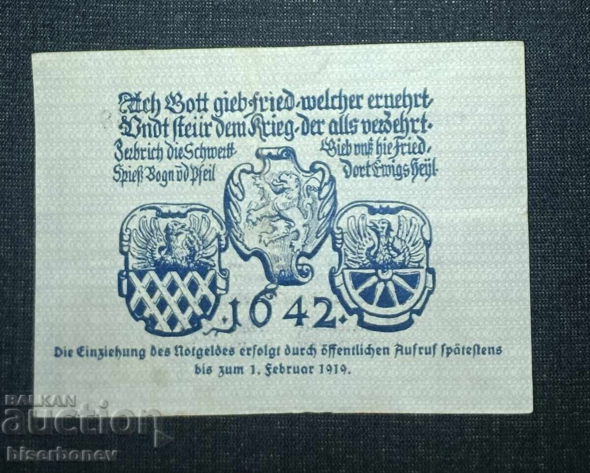 Germany, Germany, 1 Mark Marktredwitz, 1918, VF/XF with price 6.00 BGN | € 3.07