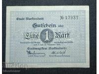 Γερμανία, Γερμανία, 1 μάρκο Marktredwitz, 1918, VF/XF