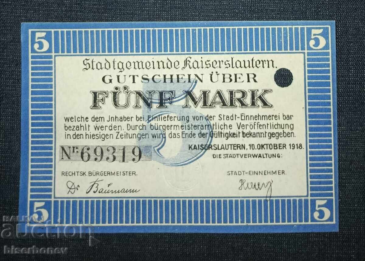 Germania, Germania, 5, 10 și 20 mărci Kaiserslautern aUNC cu preț 90.00 BGN | € 46.02 Germania, Germania, 5, 10 și 20 mărci Kaiserslautern aUNC cu preț 90.00 BGN | € 46.02
