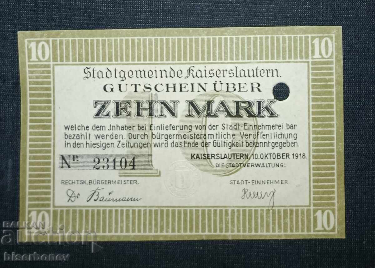 Livrarea Germania, Germania, 5, 10 și 20 mărci Kaiserslautern aUNC Livrarea Germania, Germania, 5, 10 și 20 mărci Kaiserslautern aUNC