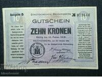 Γερμανία/Δημοκρατία της Βαϊμάρης, 10 κορώνες Reichmberg 1918, XF