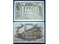 Germany, Germany, 5 Mark Fulda, 1918, UNC-1