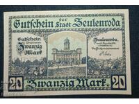 Germania, Germania, 20 mărci Zeulenroda, 1918, UNC