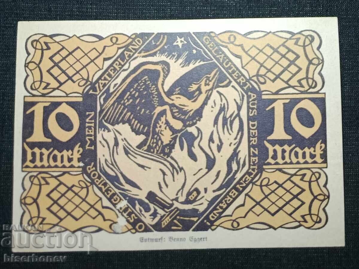 Γερμανία, Γερμανία, 10 μάρκα Κονστάντς, 1922, UNC με τιμή 19.00 BGN | € 9.71