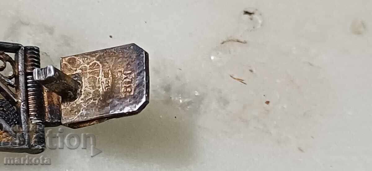 Auction  Antique Silver Filigree Bracelet - Au:800/1000