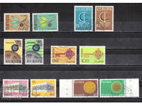 1965-70. Islanda. Tematică "Europa" - lot ștampilat