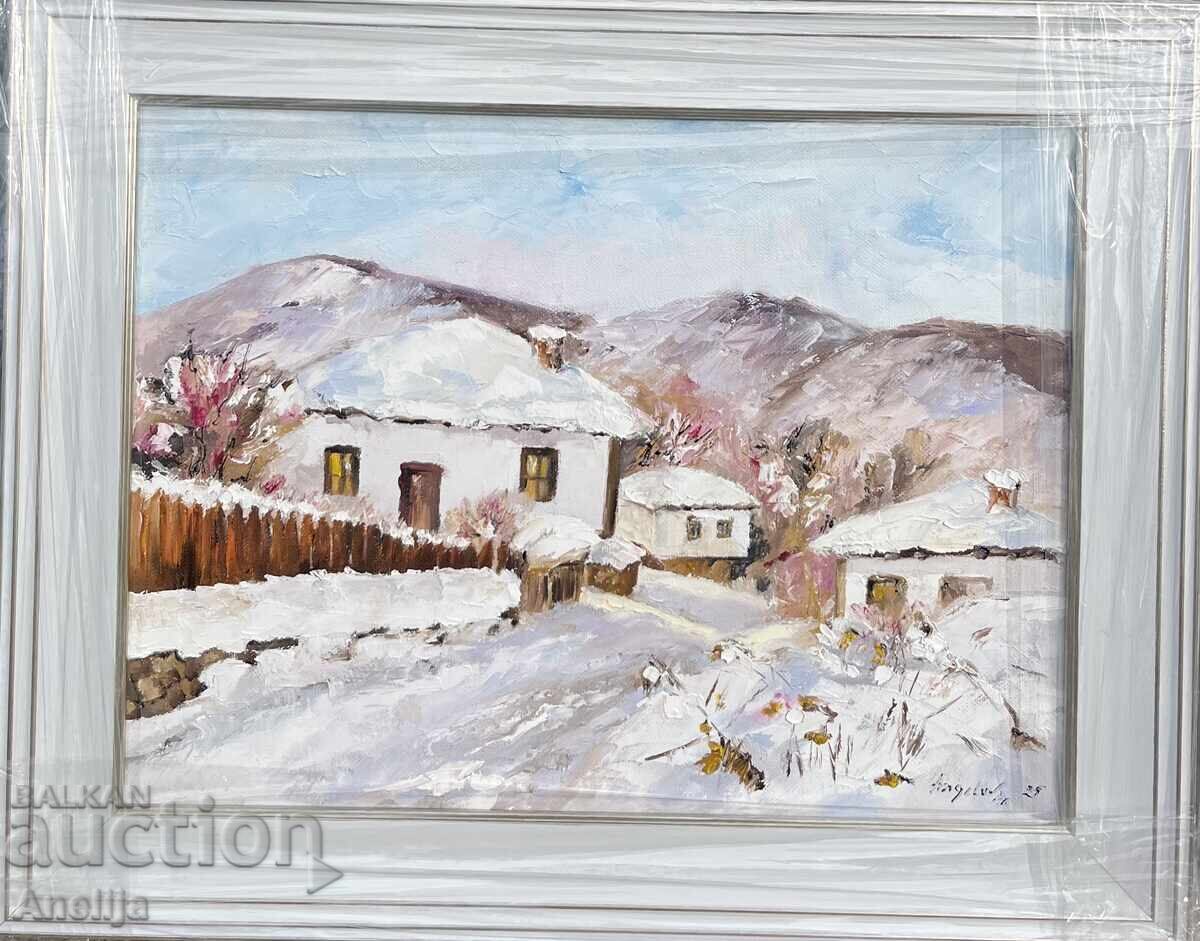 Селски зимен пейзаж Боженци Селски зимен пейзаж Боженци