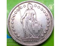 2 Φράγκα Ελβετία 1911 Helvetia Silver