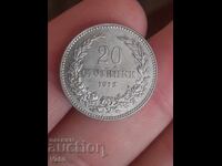 20 stotinki 1912g Βουλγαρία νόμισμα