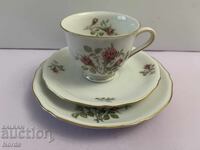 Πορσελάνινο τριπλό σετ τσαγιού με σήμανση