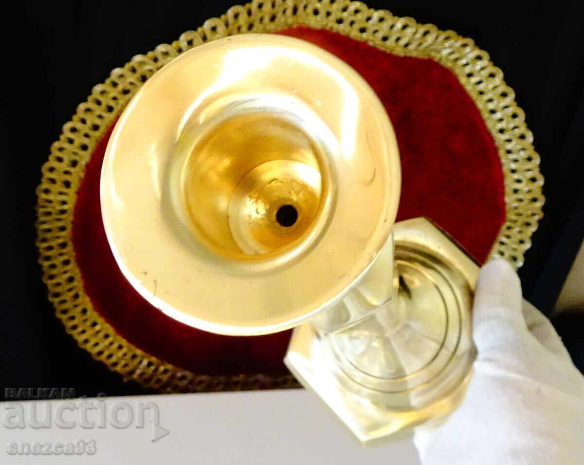 Δημοπρασία Χάλκινο κηροπήγιο 33 εκ., 1.1 κιλά, Art Deco