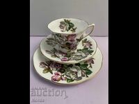 Vintage αγγλικό σετ τριών τεμαχίων για τσάι