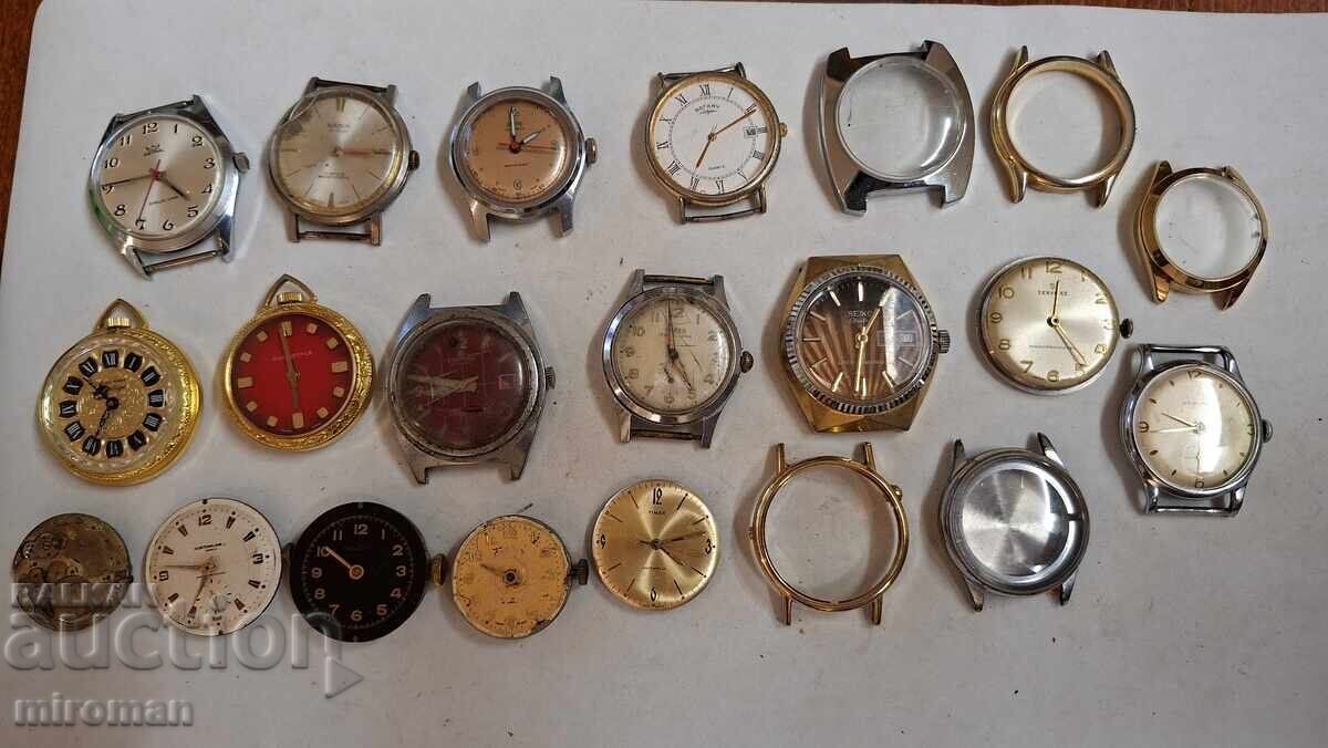 Vând lot ceasuri, mecanisme și piese Vând lot ceasuri, mecanisme și piese
