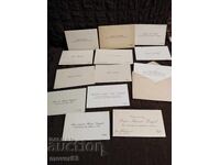 Socialist era business cards of political figures. BCP