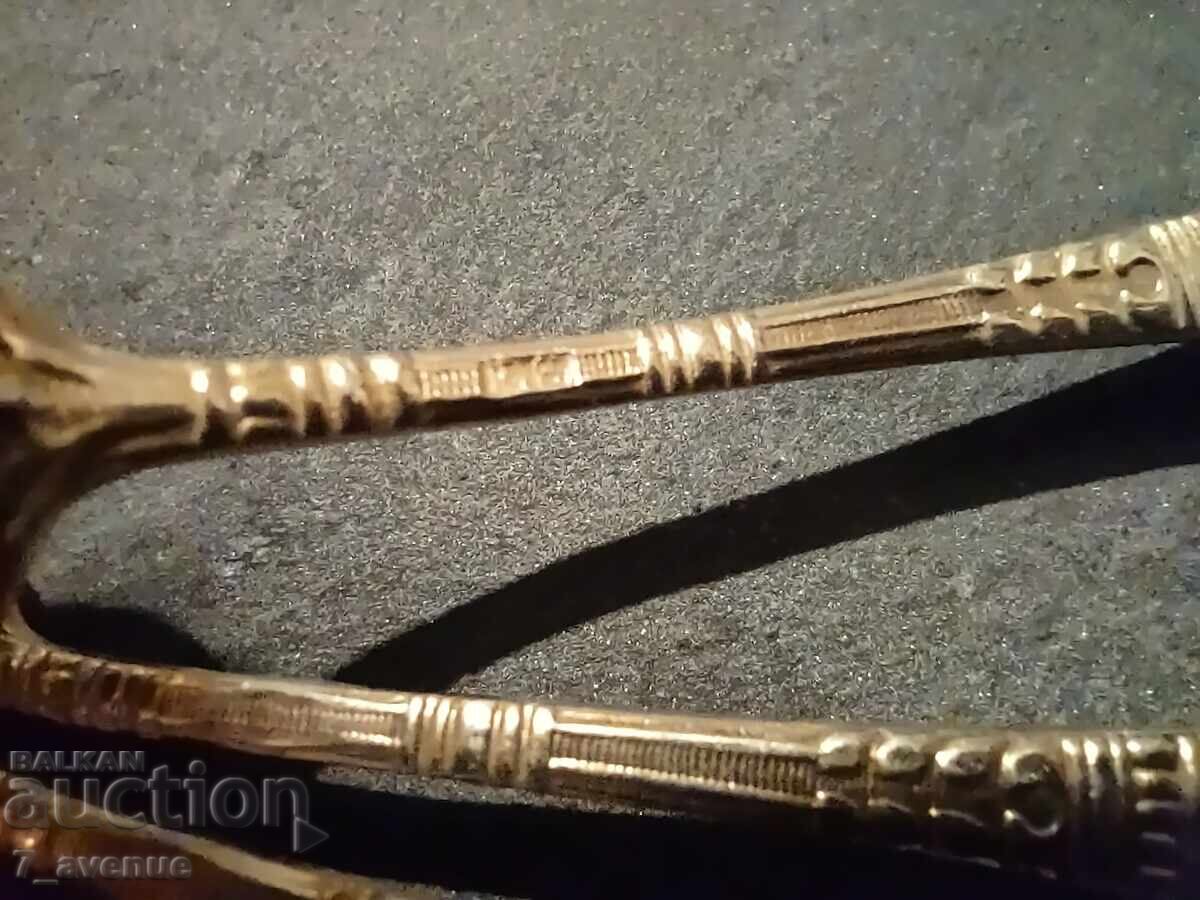 Tacâmuri, lingurițe pentru cafea și ceai, ștampila NS, aurire, 8.11..25 - 7