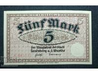 Germania, Germania, Landsberg 5 mărci, 1918, UNC