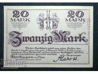 Germany, Germany, Uerdingen 20 Mark, 1918, VF/XF