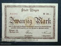 Germany, Germany, Uhlingen 20 Mark, 1918, aUNC