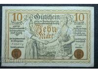 Γερμανία, Γερμανία, Ρέκλιτς 10 μάρκα, 1918, XF