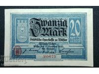 Germany, Germany, Wilster 20 Mark, 1918, VF/XF