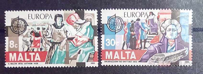 Malta 1982 Europa CEPT Personalities MNH Malta 1982 Europa CEPT Personalities MNH