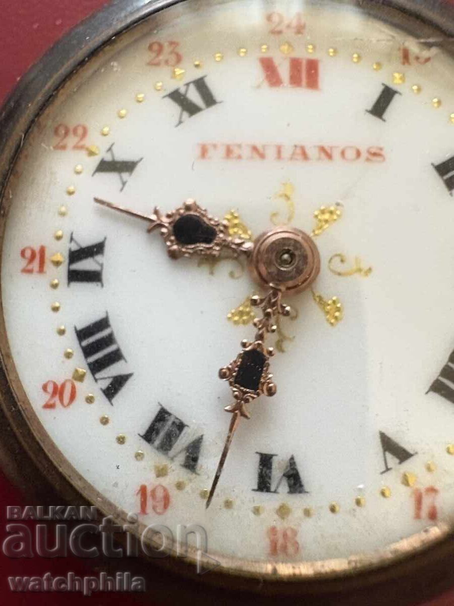 Φενιανός Ελβετικό ρολόι τσέπης. Σπάνιο με τιμή 13.12 BGN | € 6.71