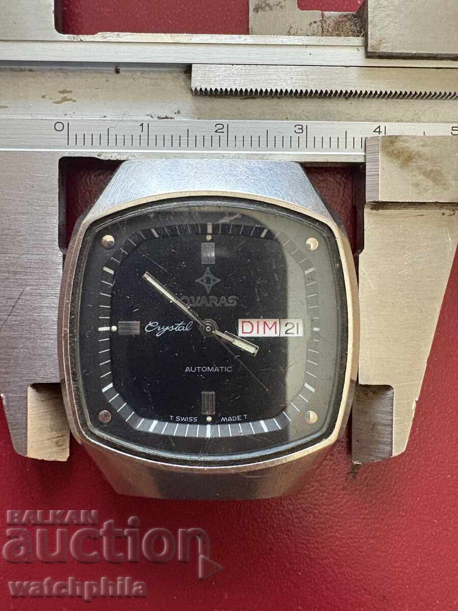 Παράδοση Αυτόματο ανδρικό ρολόι Ovaras Swiss. Λειτουργεί. Σπάνιο