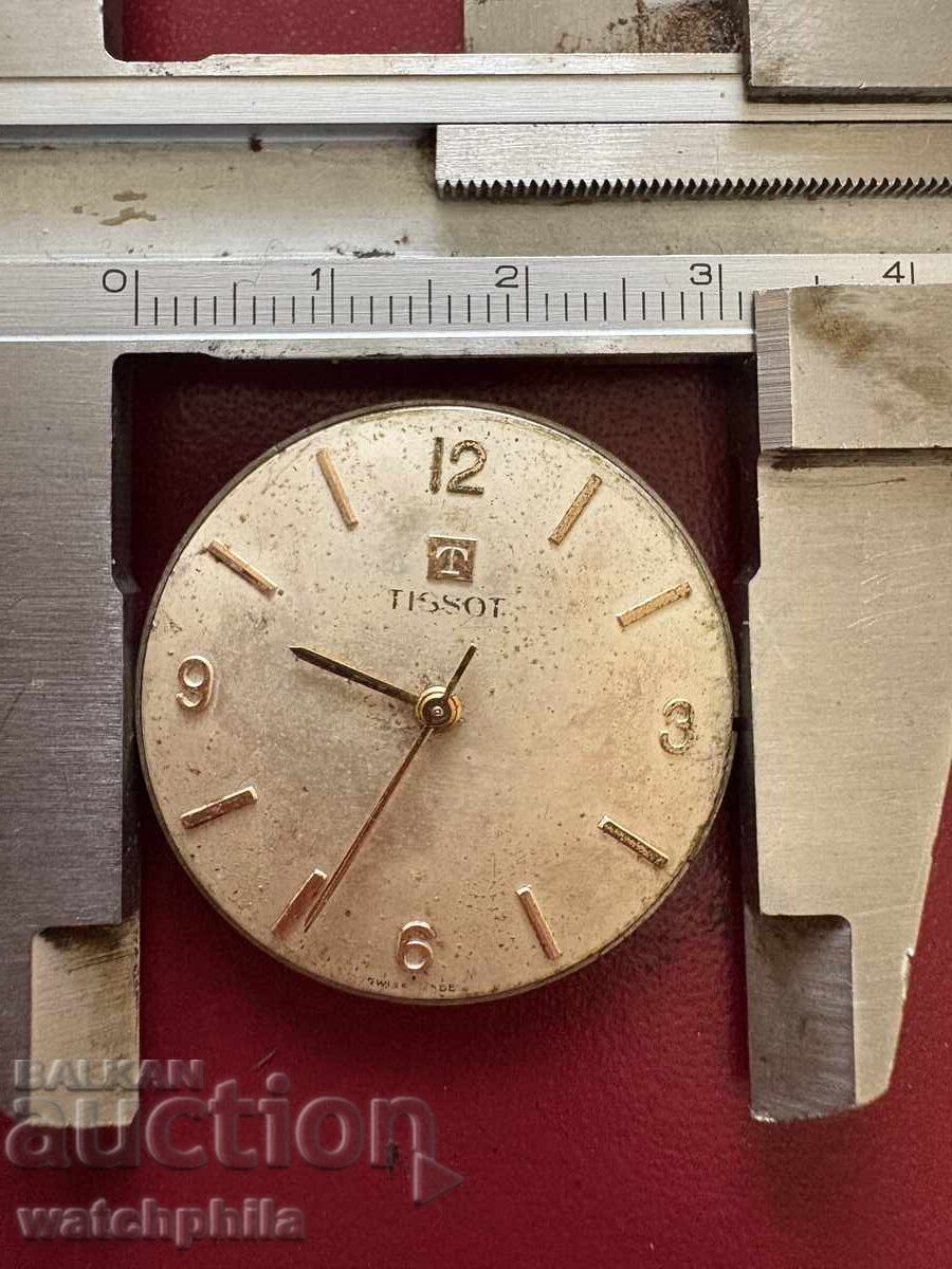 Tissot ανδρικό μηχανισμό ρολογιού. Λειτουργεί. Σπάνιο με τιμή 21.80 BGN | € 11.15