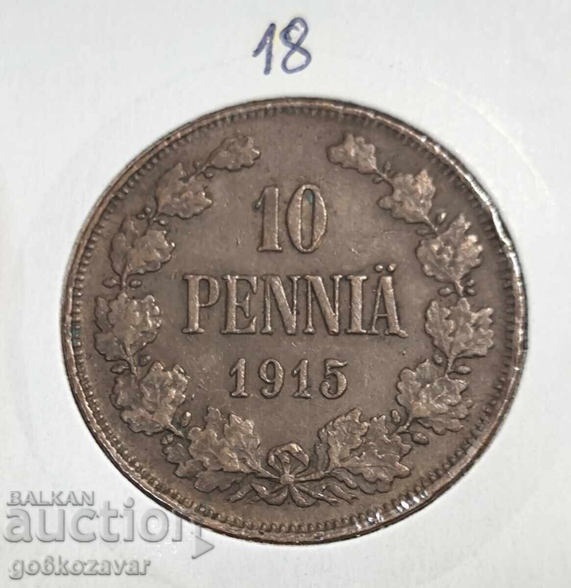 Ρωσία (για Φινλανδία) 1915 - 10 πέννια