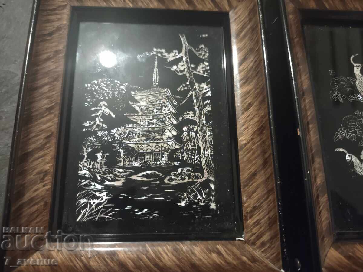 Picture paintings two pieces decor mother-of-pearl, 8.11.25 with price 199.00 BGN | € 101.75 Picture paintings two pieces decor mother-of-pearl, 8.11.25 with price 199.00 BGN | € 101.75