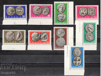 1963. Ελλάδα. Παλιά ελληνικά νομίσματα - νέα χρώματα.