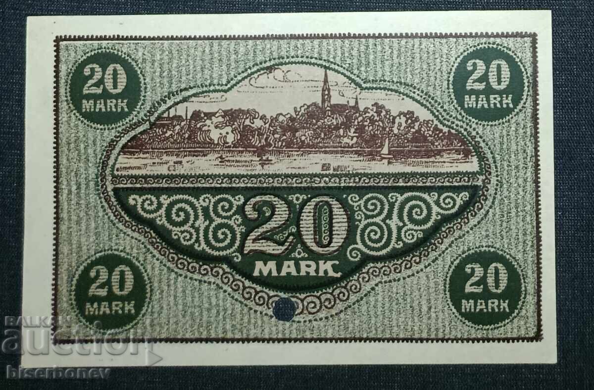 Germany, Chemnitz 20 Marks, 1918, About Uncirculated with price 12.00 BGN | € 6.14