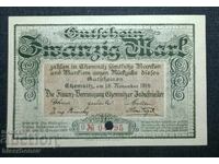 Germany, Германия, Кемниц 20 марки ,1918 г, аUNC