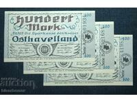 Germany, Germany, Osthavelland 3 x 100 Mark, 1922, UNC