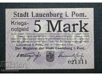 Germania, Germania, Lauenburg 5 mărci, 1918, UNC