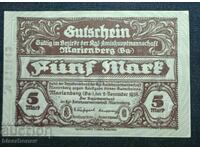 Germania, Germania, Marienberg 5 mărci, 1918, UNC