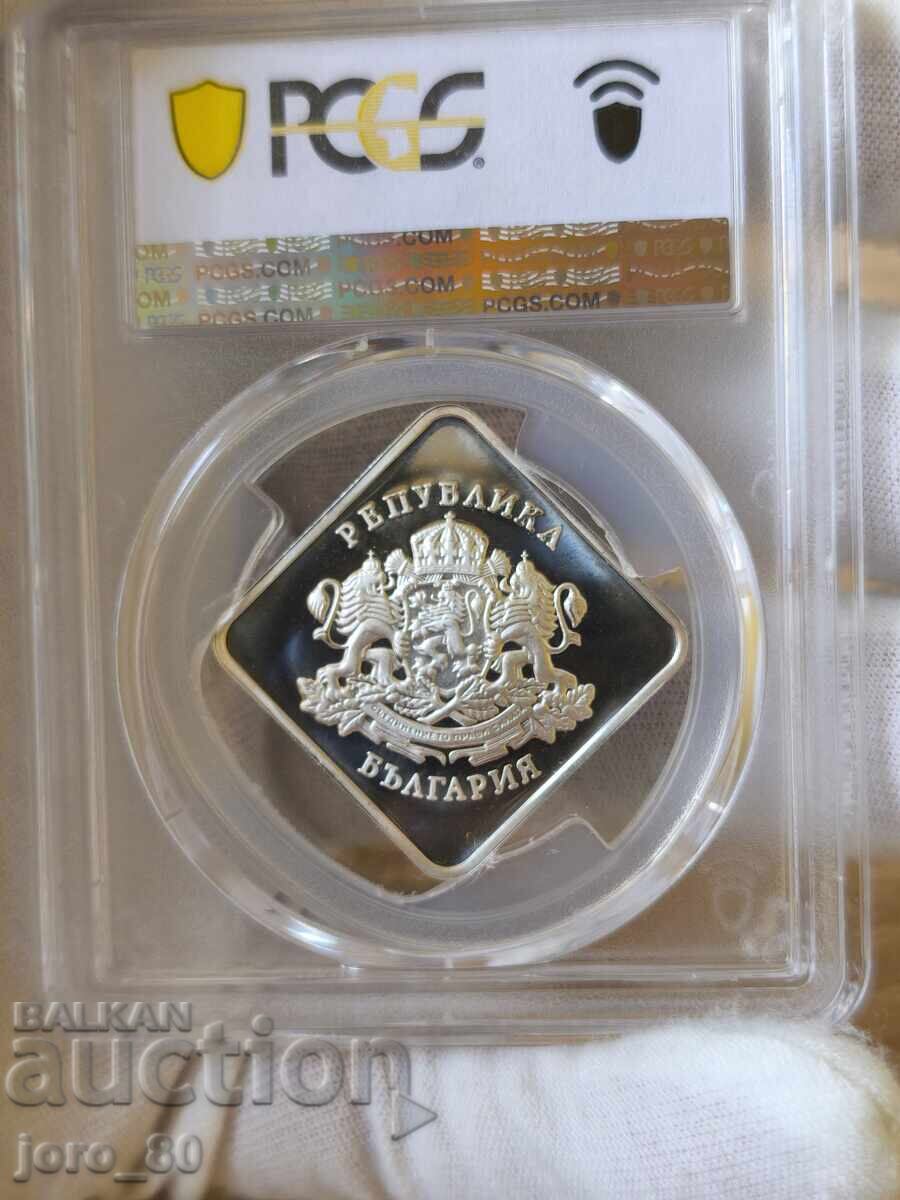 "Plaque "Rila Monastery" PCGS SP 68 DCAM" with price 120.00 BGN | € 61.36 "Plaque "Rila Monastery" PCGS SP 68 DCAM" with price 120.00 BGN | € 61.36