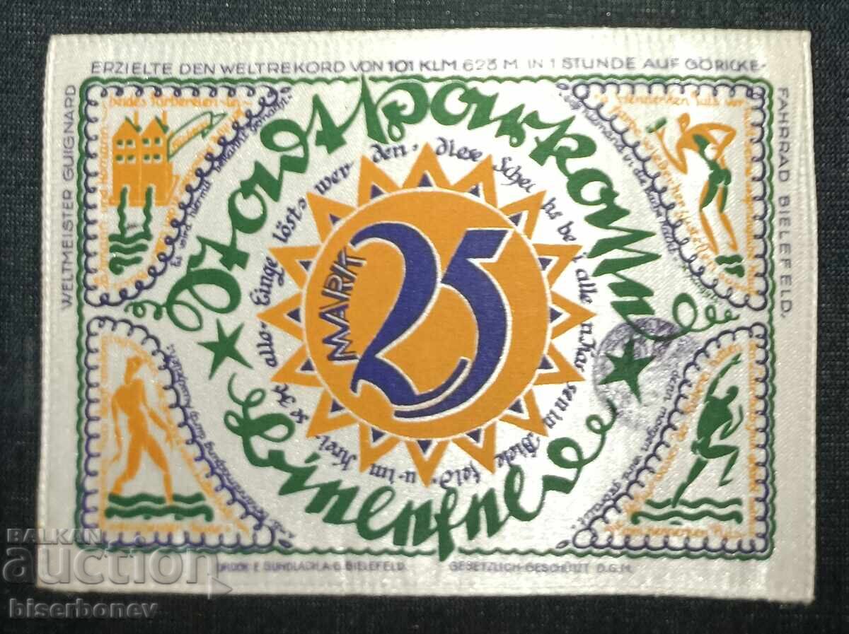 Germania, Bielefeld 25 mărci, 1921, aUNC