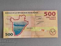 Τραπεζογραμμάτιο - Μπουρούντι - 500 φράγκα UNC | 2015