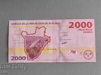 Bancnota - Burundi - 2000 franci UNC | 2018