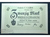 Germany, Germany, Lennep 20 Mark, 1918, aUNC++