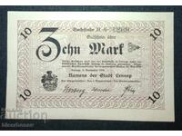 Germany, Germany, Lennep 10 Mark, 1918, aUNC++